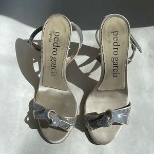 Pedro Garcia Candice Knot Crystal Sandals